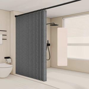 자바라 칸막이 주름문 120x180 그레이 미닫이문 중문 파티션 문 홀딩도어 주방 폴딩