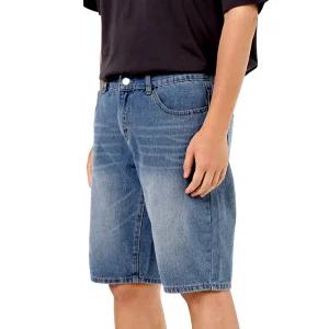 비브레이커스 남자 5부 청반바지 여름 중청 데님 반바지 쇼츠