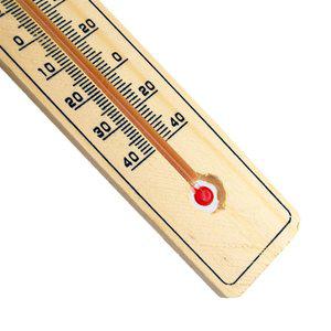 로컬코리아 원목 벽걸이 온도계 화씨섭씨 실외원목온도계