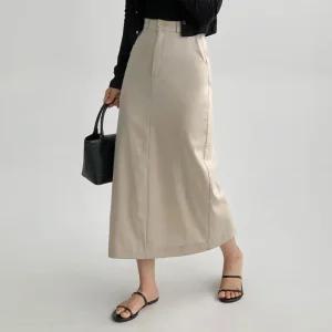 [에이와비] [140.150ver] #AWABMADE:_텐셀린넨롱스커트 -키작녀/기장선택/2color/3size