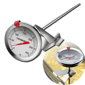 튀김 온도계 기름 조리 베이킹 튀김용 제빵 바베큐 그릴 온도 측정기 200mm