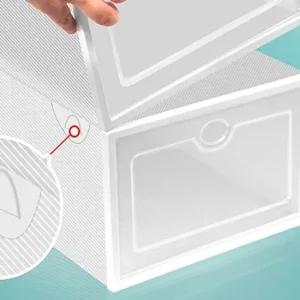 투명 신발 정리함 2개 투명신발케이스 신발정리함 조립식신발정리함 신발실내보관함