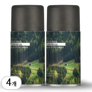 블랙샤크 차량용 원터치 만능 탈취제 112g 4개