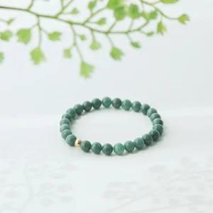 AAA 천연석 다크옥 골드필드 옥팔찌 6미리 천연옥 팔찌