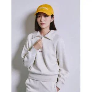 폴햄 POLHAM 여성) 플리스 하프집업 크롭 맨투맨_PHE4TR2060 PHE4TR2060 162783