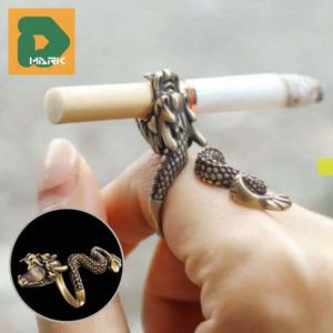 담배반지 홀더 집게 시가렛 선물용 방지 곰방대 손잡이 반지 집게형 대 연초 링 날림 냄새 손가락 흡연