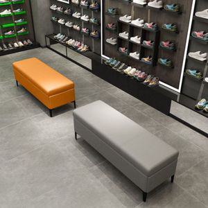 보조의자 스툴 수납벤치 침대 높이 거실 가죽 수납박 옷가게