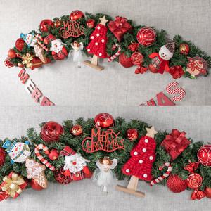 크리스마스 장식 가랜드 센터피스 체크스타 트리 150cm 소품 테이블 벽걸이