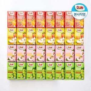 Dole 돌 파라다이스 주스 버라이어티팩 32입 (4종 8팩씩) 100% 과즙 주스 맛보기 세트