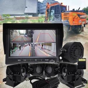 소리윤 말하는 Ai 후방 카메라 인공지능 지게차 포크레인 굴착기 중장비 7인치 4채널 블랙박스 전방 감지기 경보기 사람 차량 인식 비켜주세요 카메라 10M 풀옵션 위험합니다 여성 