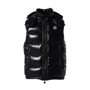 25FW 몽클레어 남성 보머스 후드 다운 패딩 조끼 블랙 1A00116 68950 999