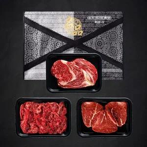 [목사골농장][명절 후 14일 순차출고]국내산 1등급 한우혼합세트 등심500g+불고기500g+육전500g 냉장 총...