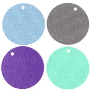 실리콘패드 원형 보호매트 냄비받침 냄비깔개 인덕션