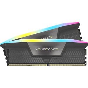 코르세어 복수 RGB DDR5 RAM 64GB(2x32GB) 6000MHz CL28-36-36-96 1.40V AMD 엑스포 인텔 XMP 3.0 컴퓨터 메모리 - 그레이(CMH64GX5M2B6000Z28)