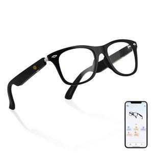 GPT로 구동되는 AI 번역기 스마트 글래스, 160개 이상의 언어 지원, 동시 통역, 소음 감소, 비디오/오디오 통화, 업무, 독서를 위한 블루라이트 필터링 렌즈 블루투스 안경