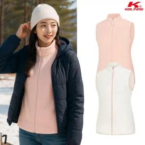 콜핑 여성 겨울 플리스 보온 경량 등산 조끼