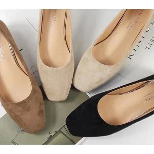 발편한 낮은굽 겨울 펌프스 여성 구두 힐펌프스 예쁜신발