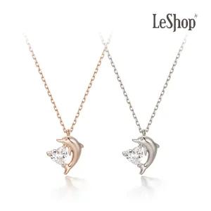 [르샵주얼리] 14K 하트 돌고래 목걸이(GoldPlated)_LJ5284BRN