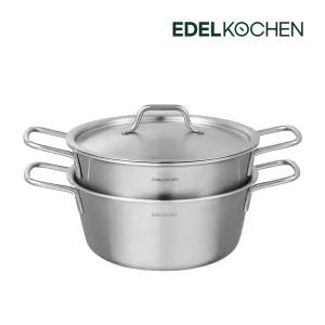 에델코첸 통3중 차곡냄비세트18cm (사틴)