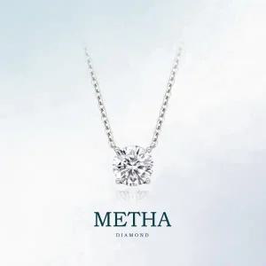 메타다이아몬드 실버925 2캐럿 모이사나이트 목걸이 1종