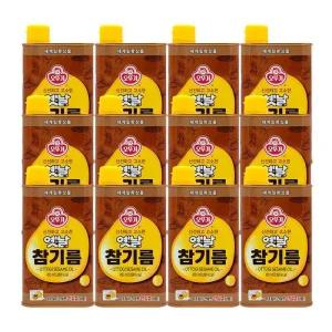 [오뚜기] 옛날 참기름 450ml x 12개 고소한 참기름