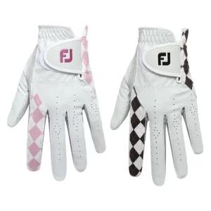 [준골프] 풋조이 이컴포트 여성용 양손 골프장갑 (핑크/블랙)