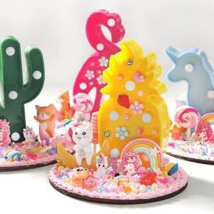 DIY 데코 무드등 꾸미기 세트 랜덤발송 1P 피규어 DIY장난감 만들기장난감 무드등꾸미기