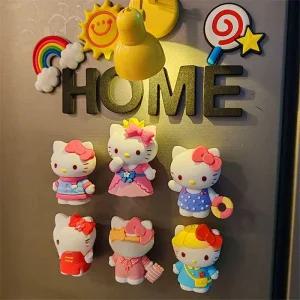 헬로 키티 냉장고 자석 문 구멍 플레이트 장식 마그넷 3d 산리오 5cm 키티마그넷