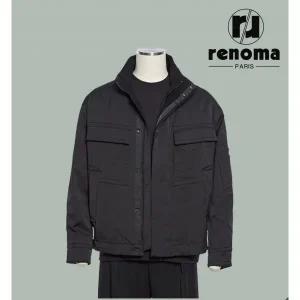 [롯데백화점]레노마 FW 가을겨울 유니크한 디자인 블랙 프리미엄 점퍼 RPCMBU001A