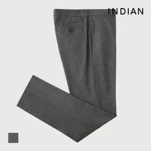 [INDIAN] 그레이 조직감 밴딩 바지_MIEDL3F8201