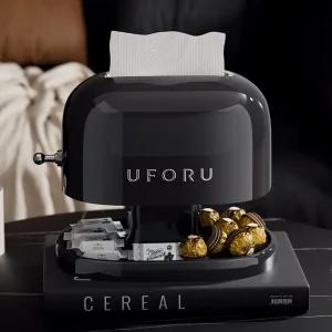 시우리빙 스프링 자동 높이조절 레트로 냅킨 티슈 케이스