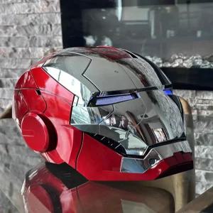 아이언맨 마스크 전자동 장식 파티 MK5 헬멧 음성인식 골드