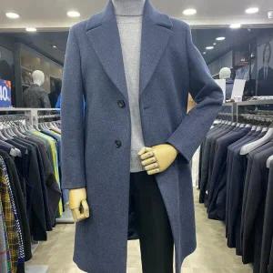 [본]F/W 신상품 네이비 캐시미어 울 루즈핏 반더블 코트 BN1WHA780_YS