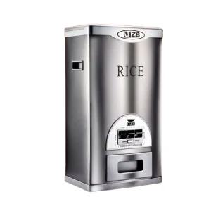 스텐 진공쌀통 10kg 항아리 쌀보관통 스테인레스 대용량 실버