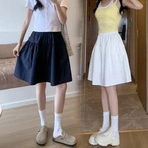 [ 9900원샵 ] WL-1758/ 여름 허리밴딩 치마 빅사이즈 미니스커트