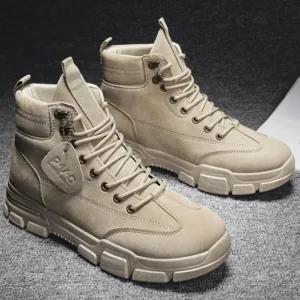 고품질 발편한 워커 하이탑 남성 고급 부츠 전술화 작업화 워커부츠 통굽워커 전투화 갈색워커 (WFJL4X2)