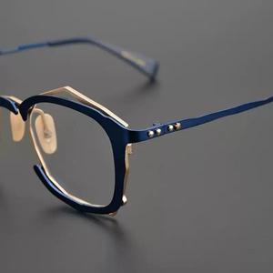 핸드메이드 안경테 특이한 불규칙 초경량 안경 프레임