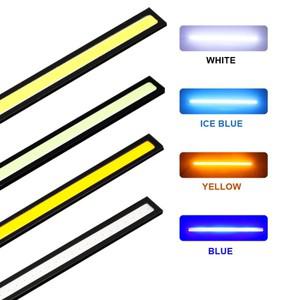 HAUSNN LED COB DRL 100% 방수 주간 주행등, 자동차 스타일링, DC12V 외부 조명, 주차 안개 바 램프, 17cm,