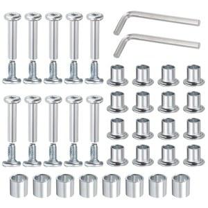 uxcell 인라인 스케이트 액슬 스페이서 나사 교체, 롤러 스케이트 교체 액세서리 샤프트 육각 소켓 나사(설치 도구 포함)