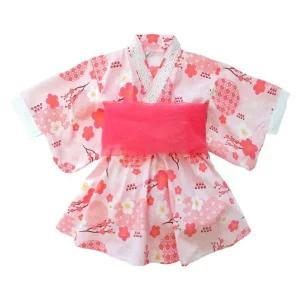 여아기모노 아동용 유카타 역할극 키즈 의상 여자 일본 아동