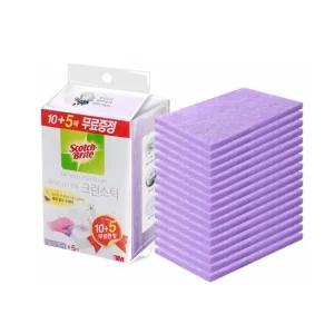 3M 베이킹소다 크린스틱 시트타입 10+5매입/수세미/걸레/화장실/욕실/변기/청소/주방/부엌/싱크대/