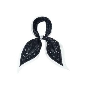 [롯데백화점]루이까또즈 스테인 마름모 실크 스카프 블랙 2ESD971BL