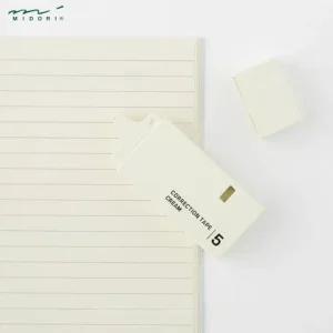 미도리 수정테이프 크림색 5mm 사무용품 일본 고급 문구