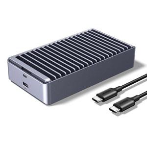 알루미늄 양면 핀 방열 기능이 있는 UGREEN 40Gbps M.2 NVMe 인클로저, Thunderbolt 4/3/USB4/3.2/2.0 M1 M2 Pro/Max와 호환되는 노이즈 없는 외장 SSD 케이스(SSD 미포함)