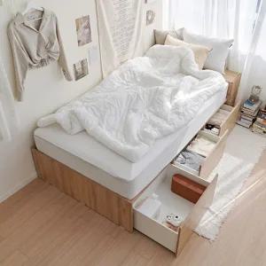 해드도어 수납 + 서랍형침대 퀸Q 듀얼탑 매트포함 BJTR184