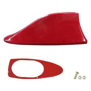 카 샤크 핀 안테나 커버, 접착 테이프가 있는 플라스틱 자동차 신호 루프 에어리얼 트럭 SUV용 마운트 교체 차량 장식 커버(빨간색)