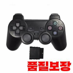 sony 호환 PS2 무선 게임 패드 용 투명 컬러 컨트롤러 Playstation 2.4GHz 진동 제어