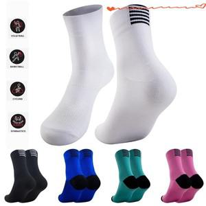 고품질 전문 브랜드 스포츠 양말 통기성 도로 자전거 야외 레이싱 사이클링 신발