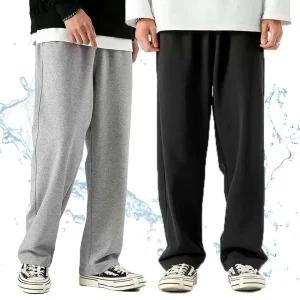 남자 가을 세미 와이드 팬츠 슬랙스 츄리닝 작업복 바지 스판 밴딩 일자 남여공용 GN091