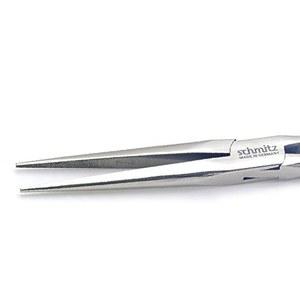 니들 노즈 플라이어 8인치 - 슈미츠 4911HS22 - 스트레이트, 매우 길고 강한 부드러운 턱 - ESD 소산성 - 전문가용 하이테크 도구 - 독일산 - 솔링겐